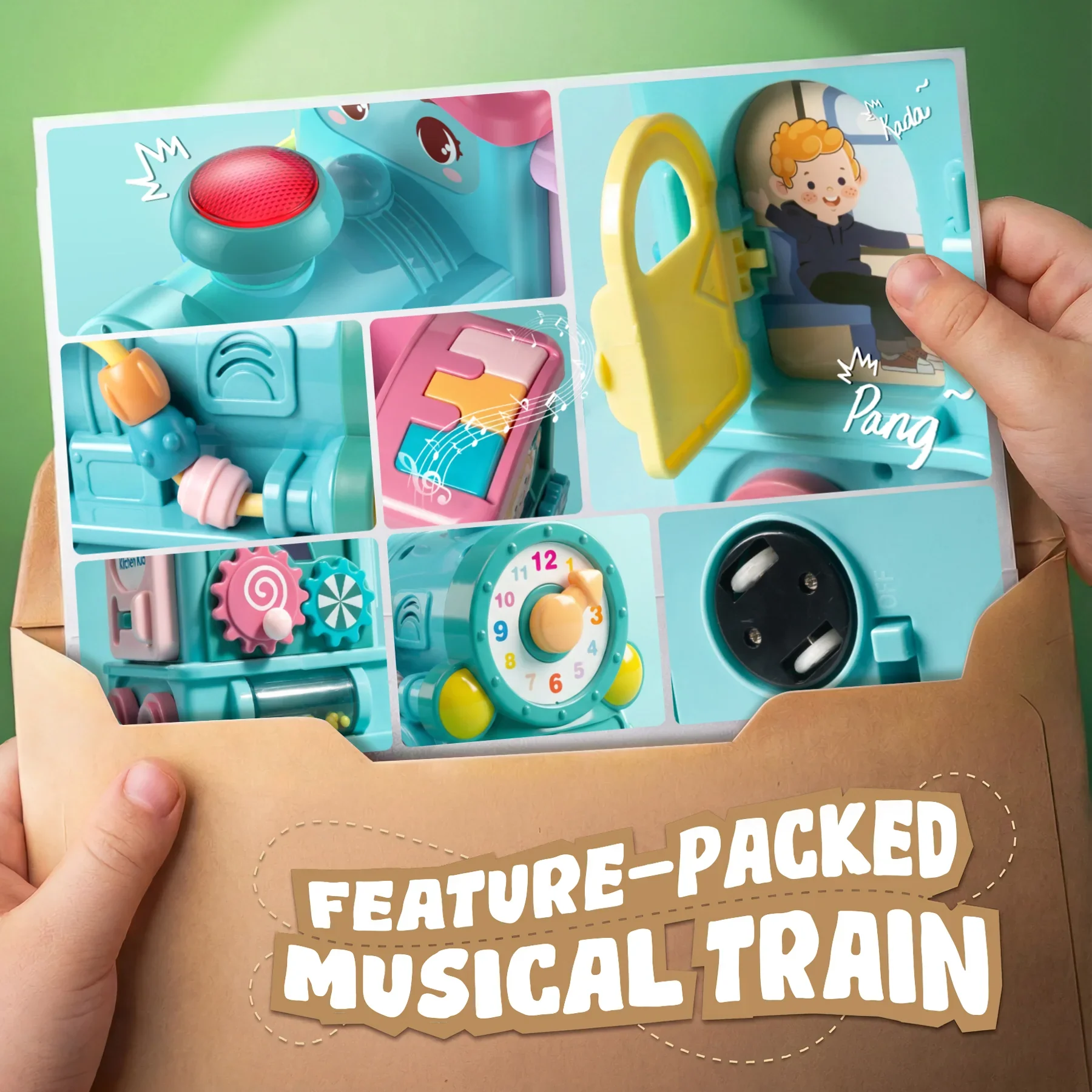 Gleesfun 1909B Musical Learning Train Toys - Image 5
