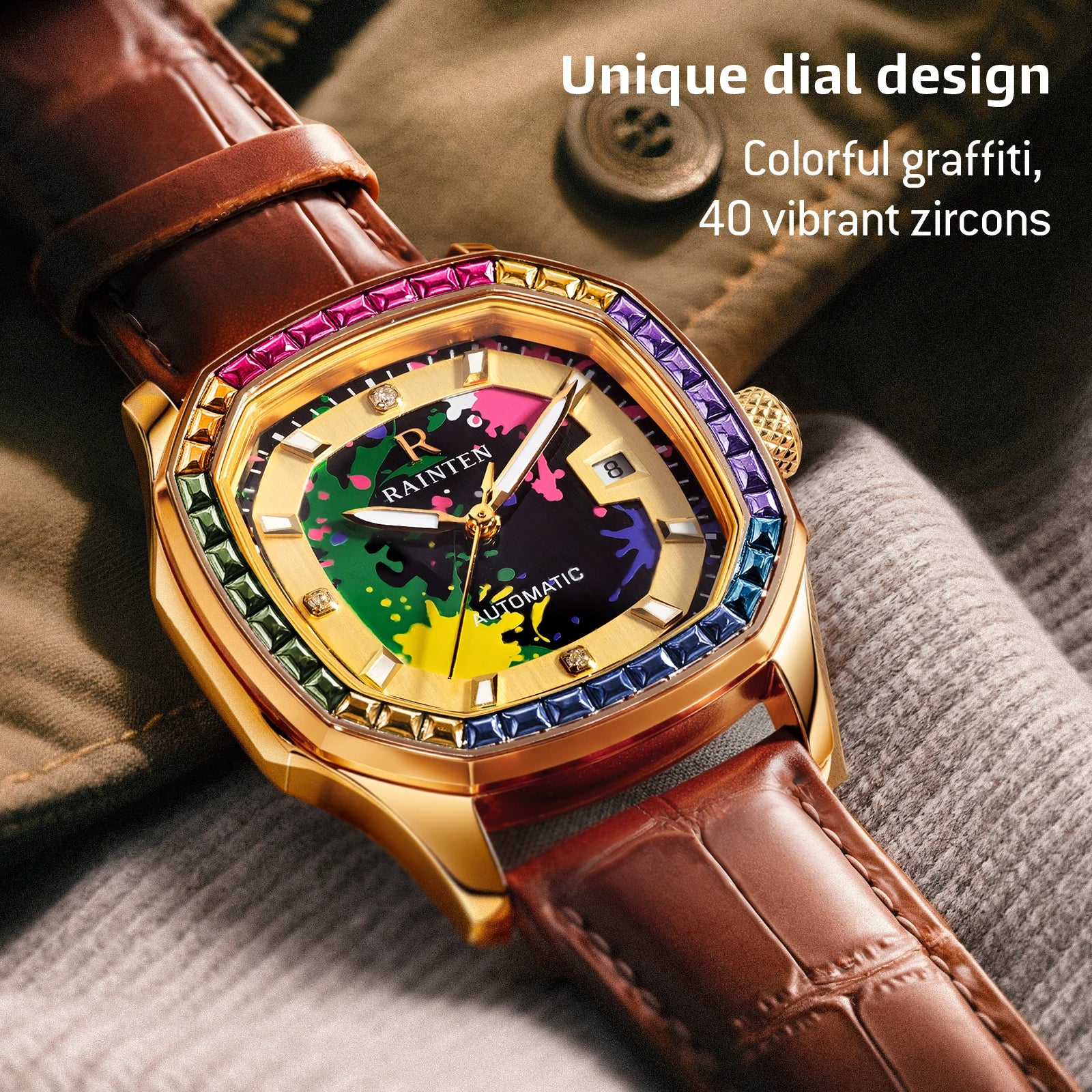 RAINTEN R9011 Men's Automatic Watch - Image 7