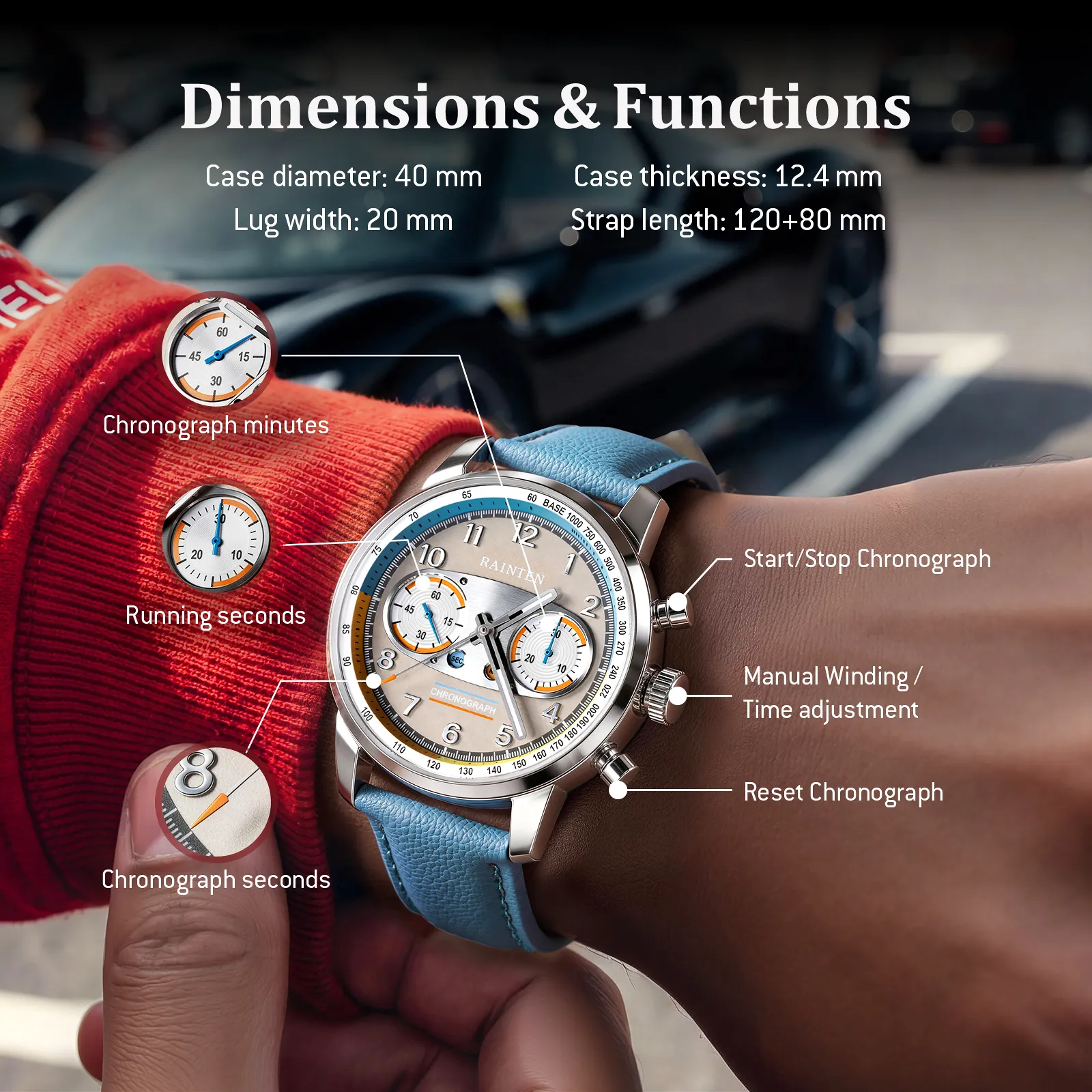 RAINTEN R9031 Men's Chronograph Watch - Image 10