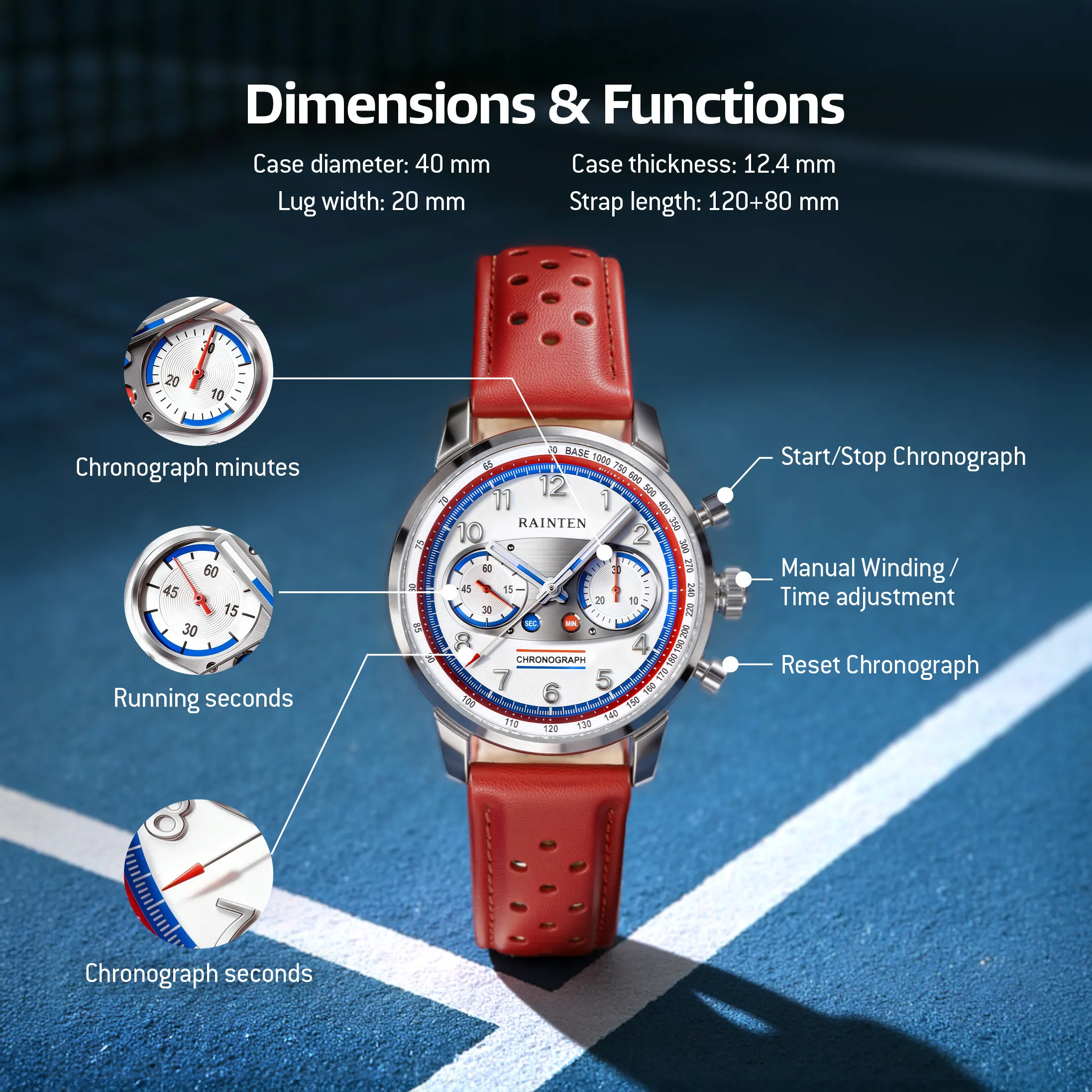RAINTEN R9031 Men's Chronograph Watch - Image 3