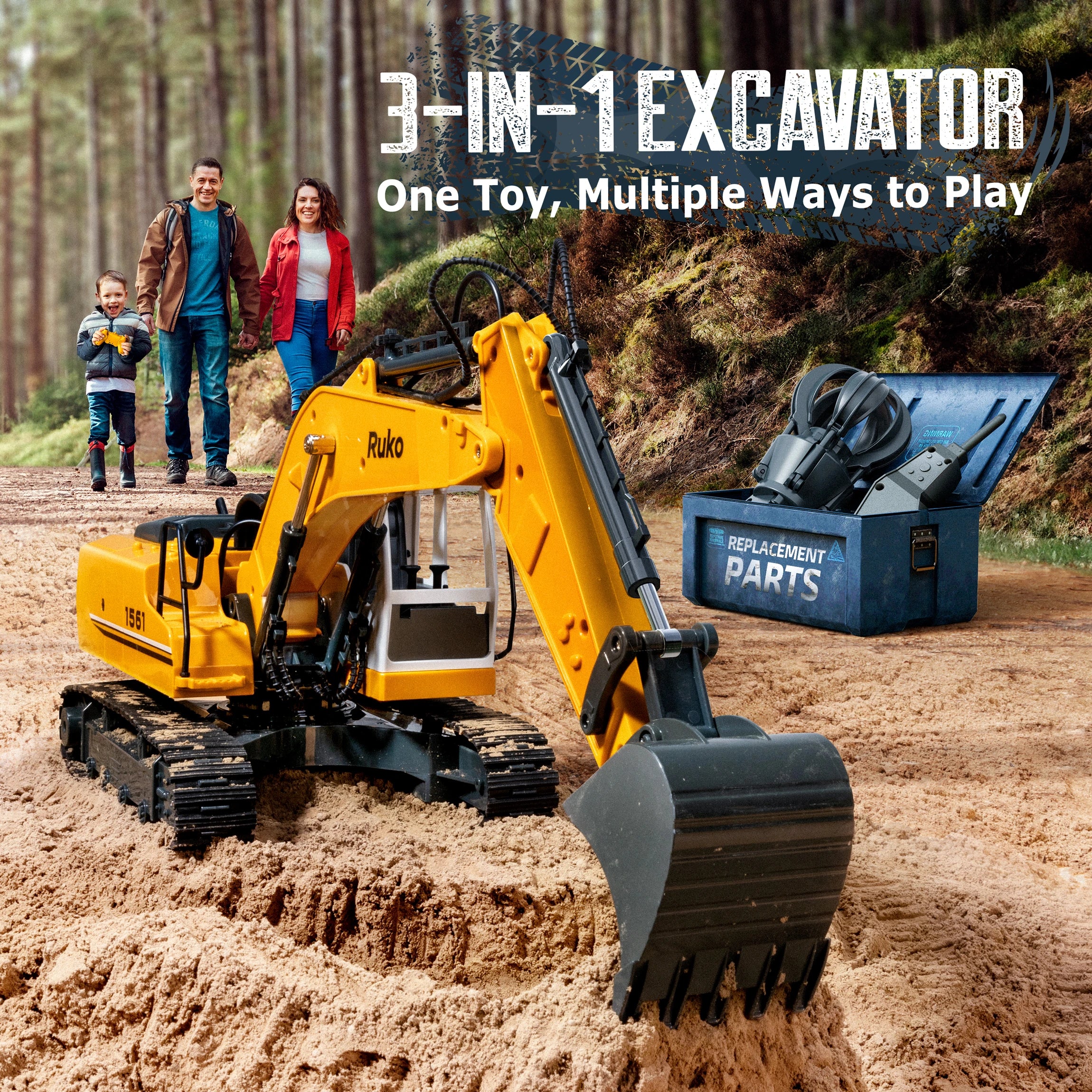 Ruko 1561 Remote Control Excavator - Image 3