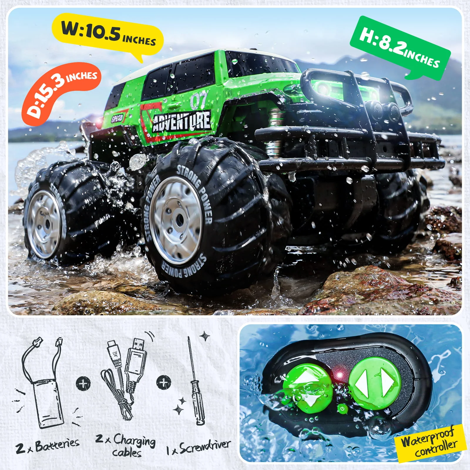 Ruko 1601AMP Amphibious RC Car - Image 10