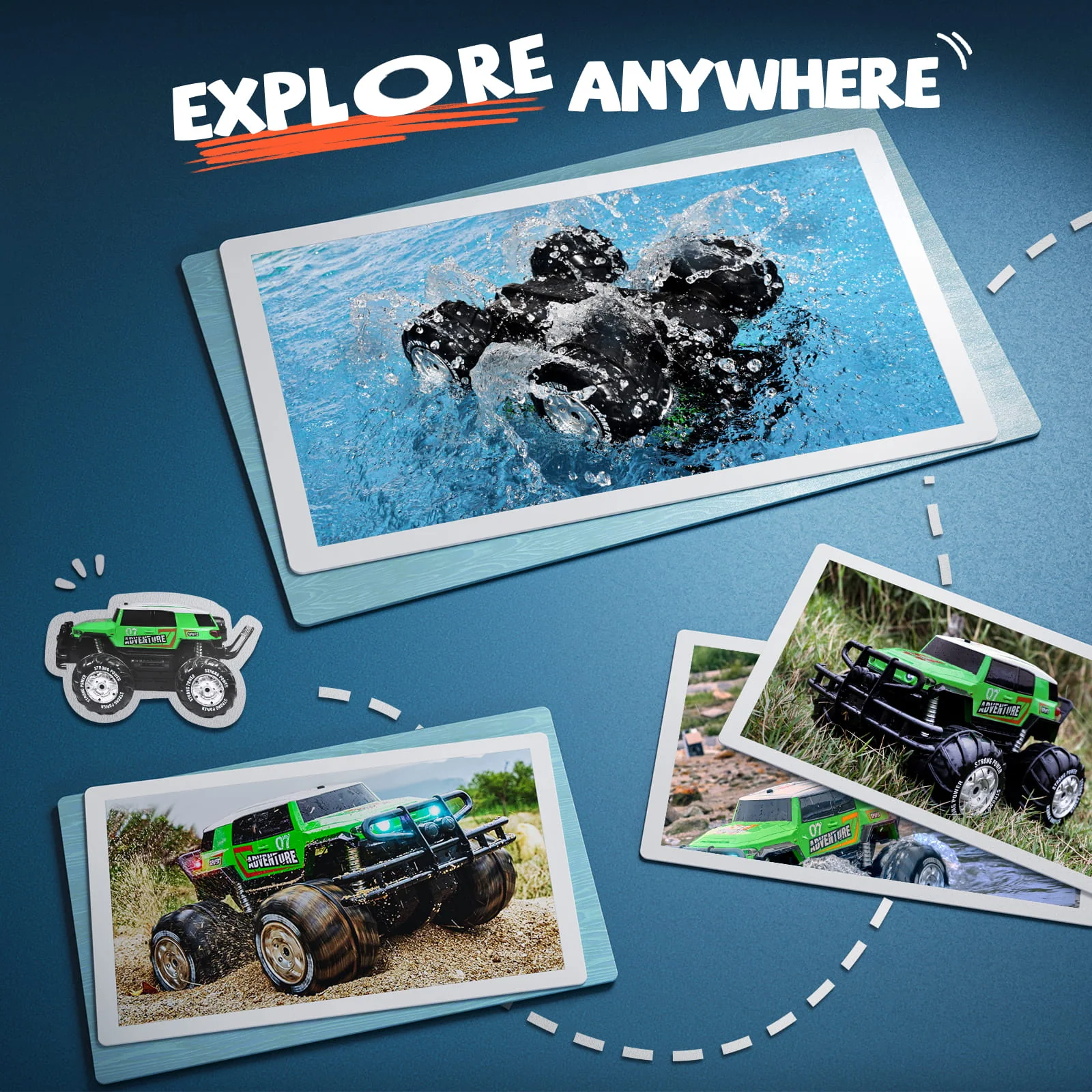 Ruko 1601AMP Amphibious RC Car - Image 11