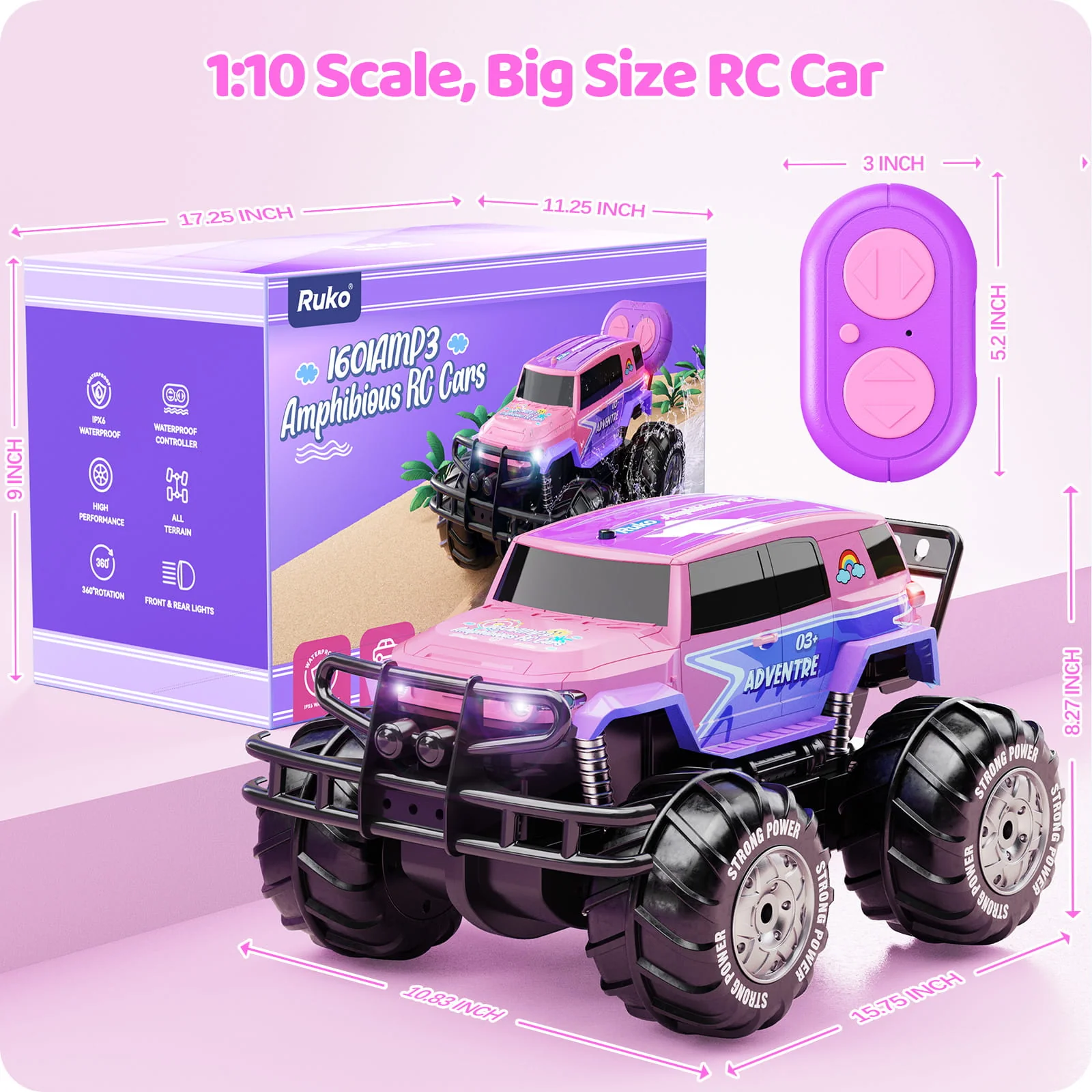 Ruko 1601AMP Amphibious RC Car - Image 26