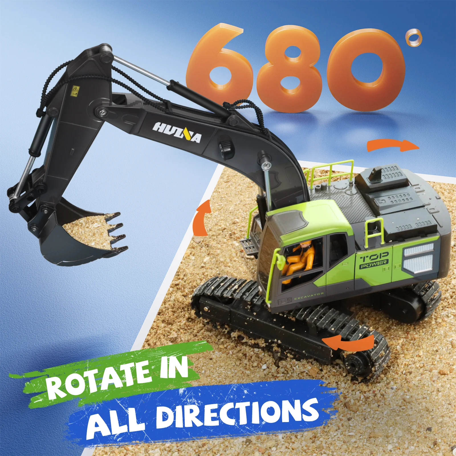 Ruko 1661 Remote Control Excavator - Image 4
