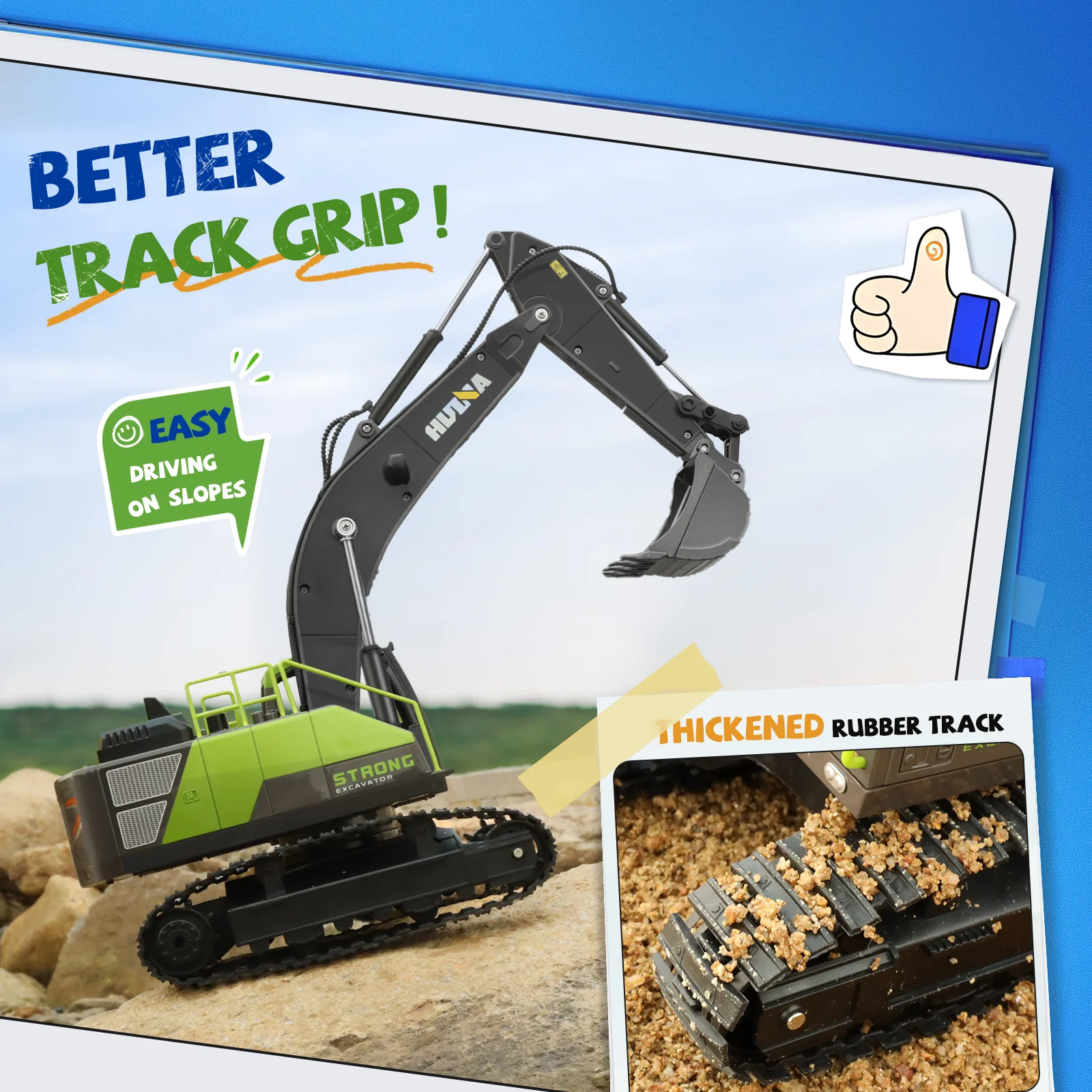 Ruko 1661 Remote Control Excavator - Image 6