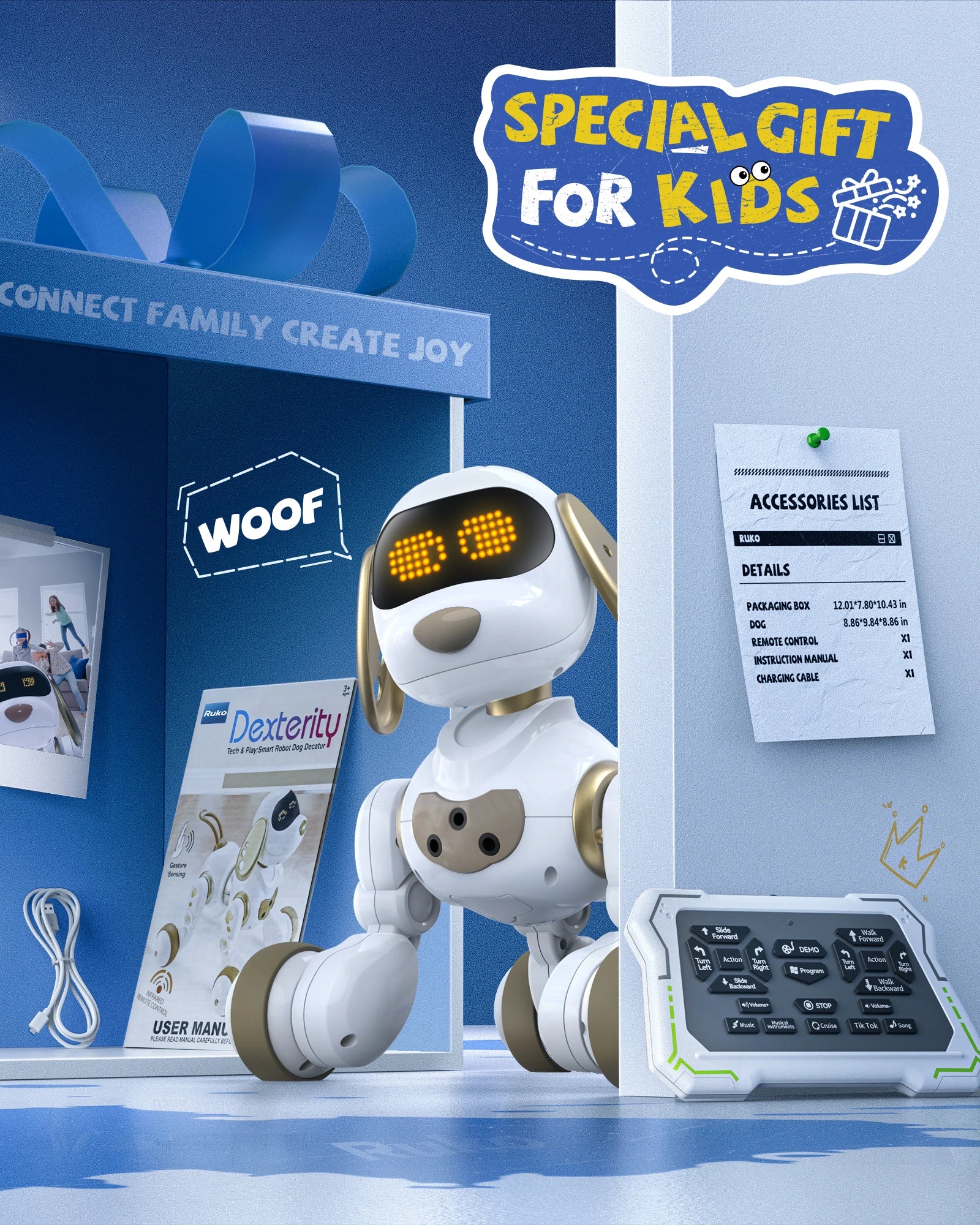 Ruko 18011 RC Robot Dog Toy - Image 3