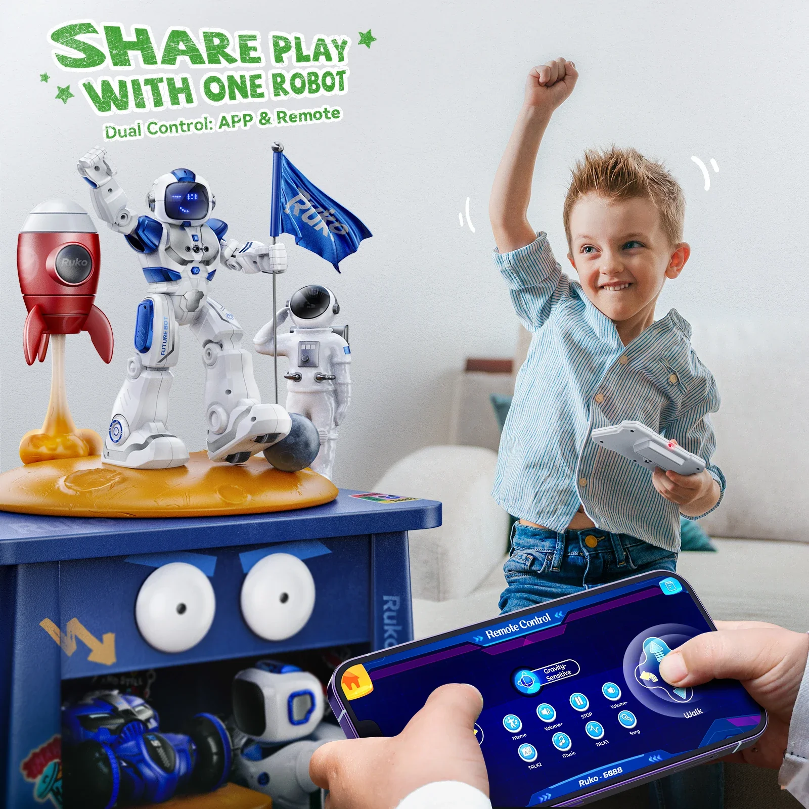 Ruko 6088 Programmable Smart Robot for Kids - Image 10