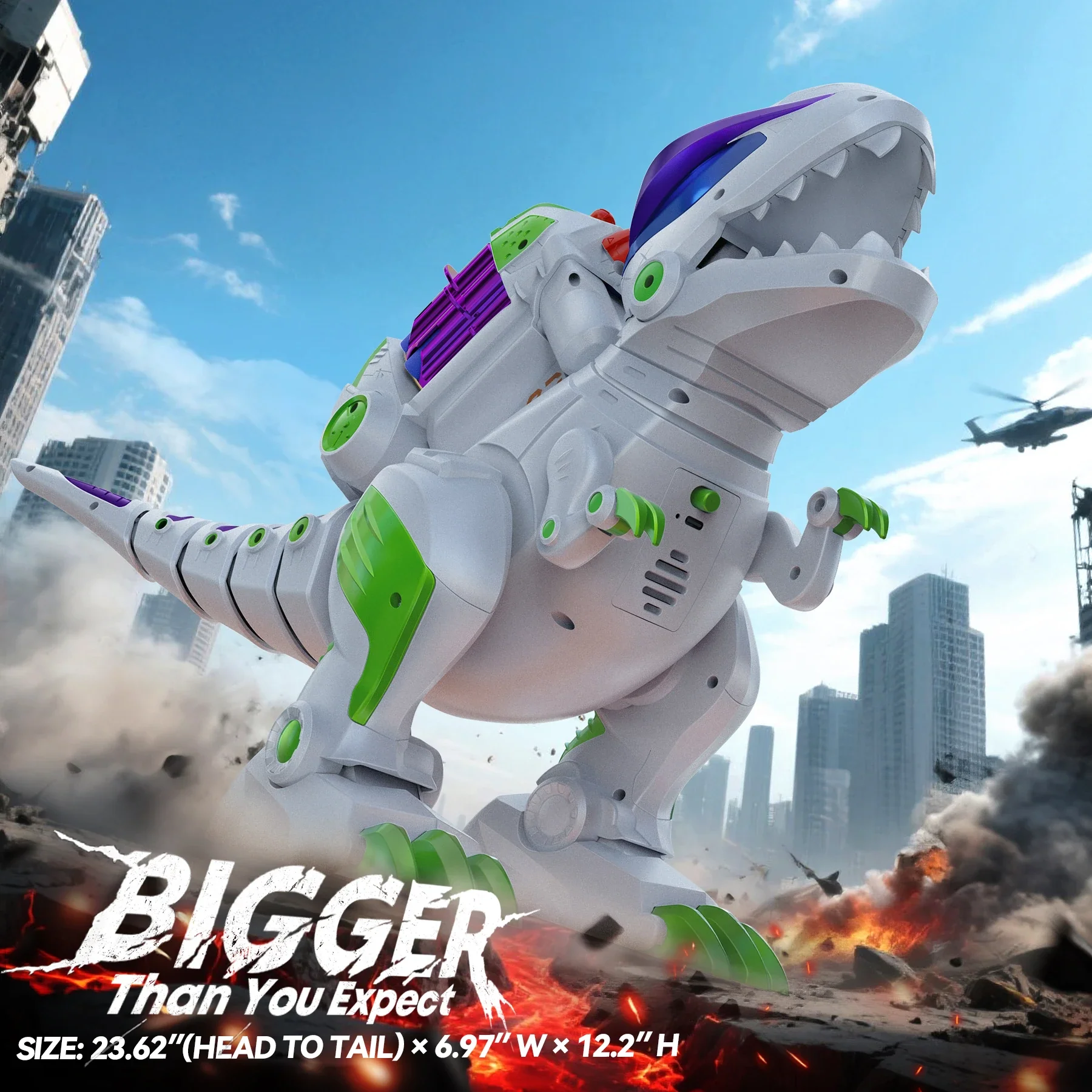 Ruko 8809 RC Dinosaur Smart Robot - Image 13