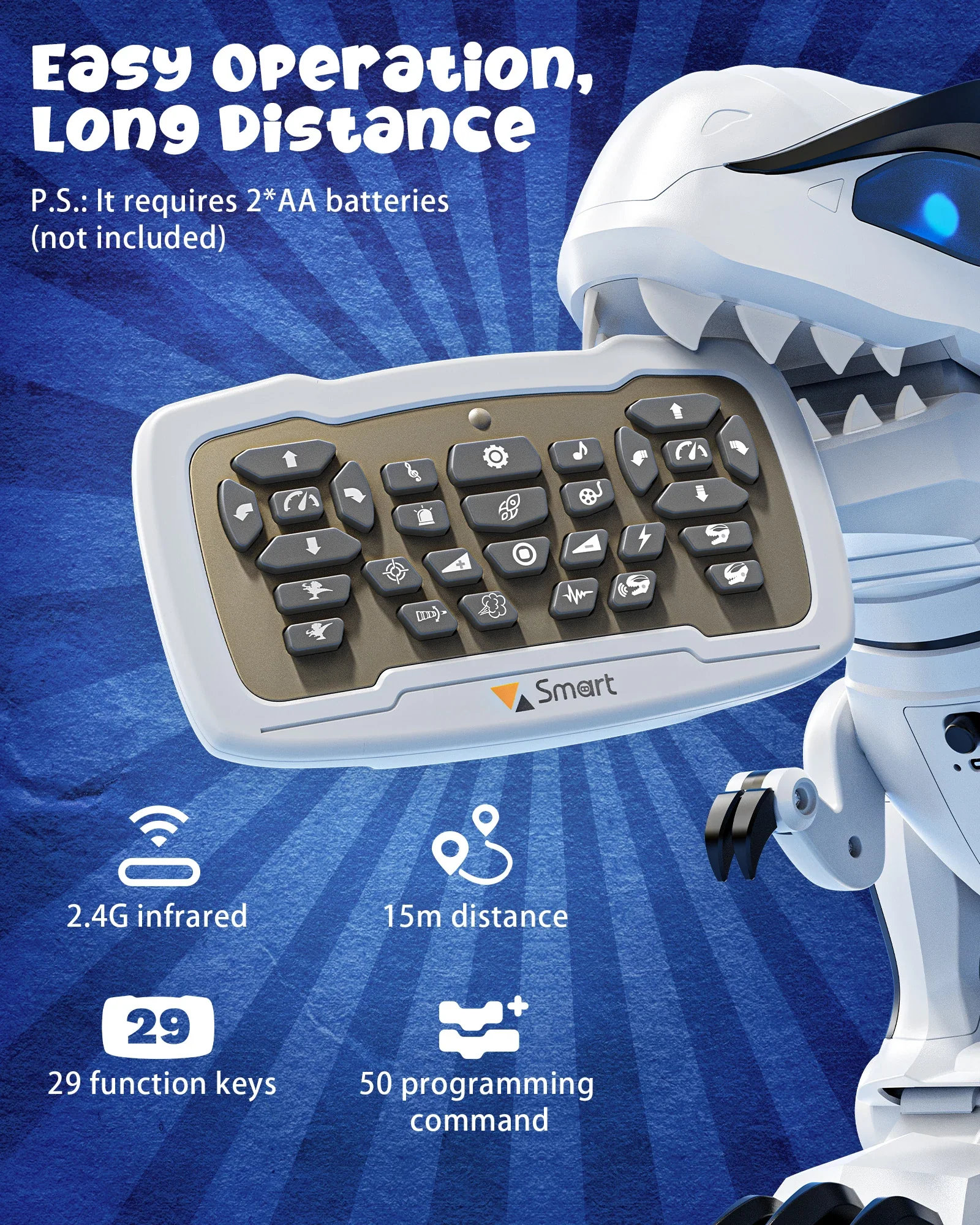 Ruko 8809 RC Dinosaur Smart Robot - Image 7