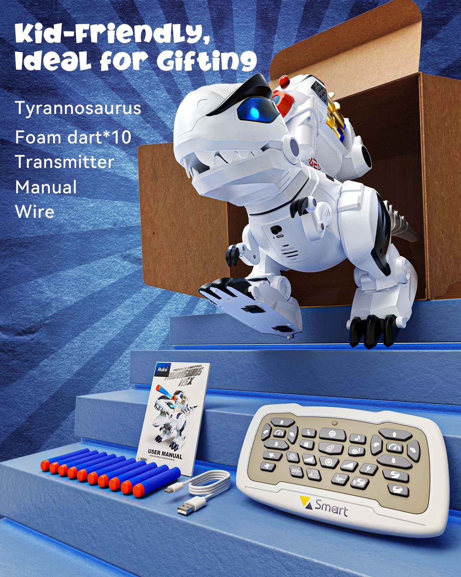 Ruko 8809 RC Dinosaur Smart Robot - Image 8
