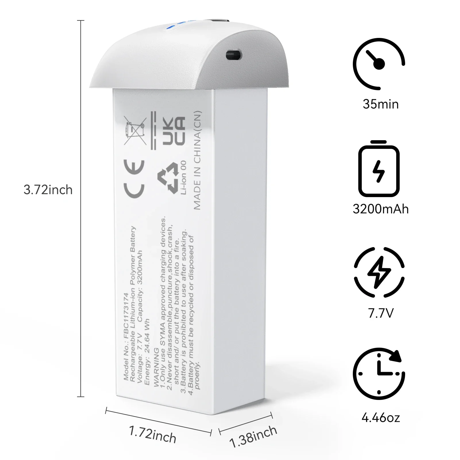 Ruko F11PRO 2 Intelligent Flight Battery - Image 2
