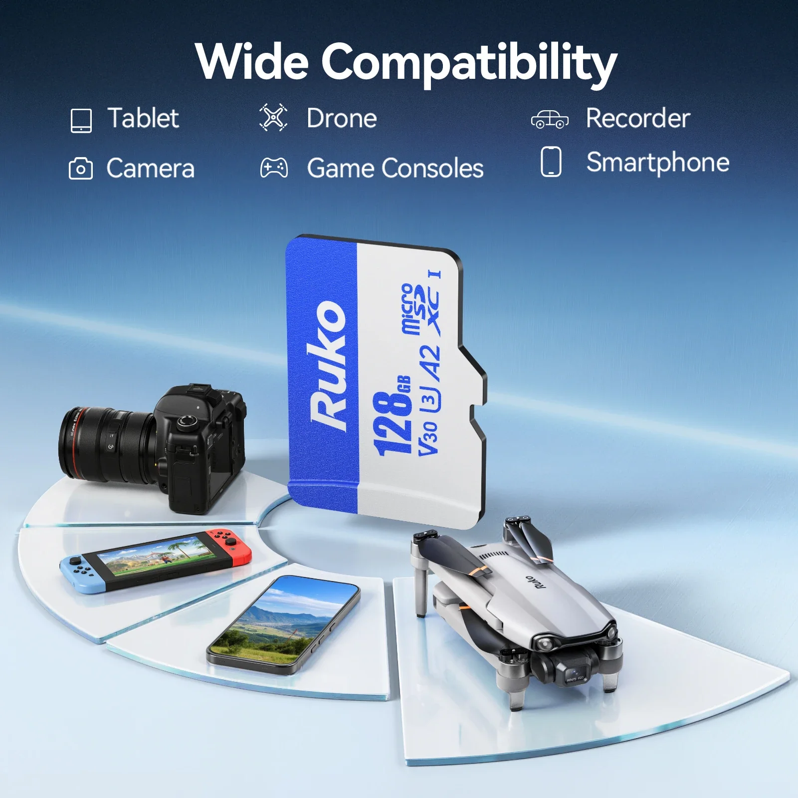 Ruko MicroSD Card 128GB Kit - Image 6