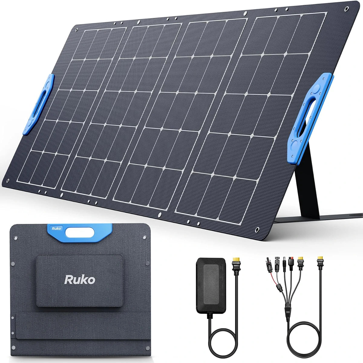 Ruko RK100 100W Portable Solar Panel - Image 3