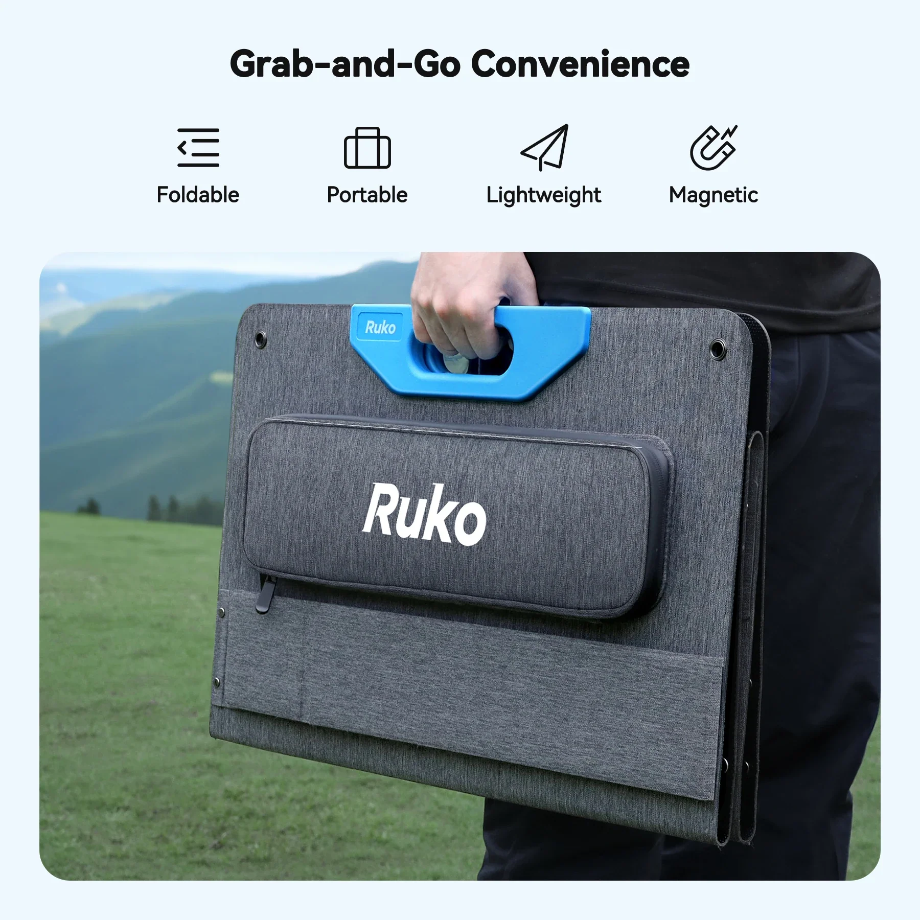 Ruko RK100 100W Portable Solar Panel - Image 4