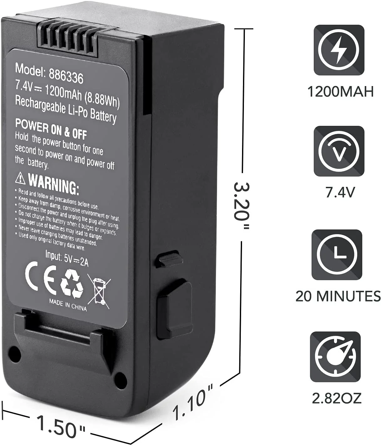 Ruko U11 & U11S Intelligent Flight Battery - Image 5
