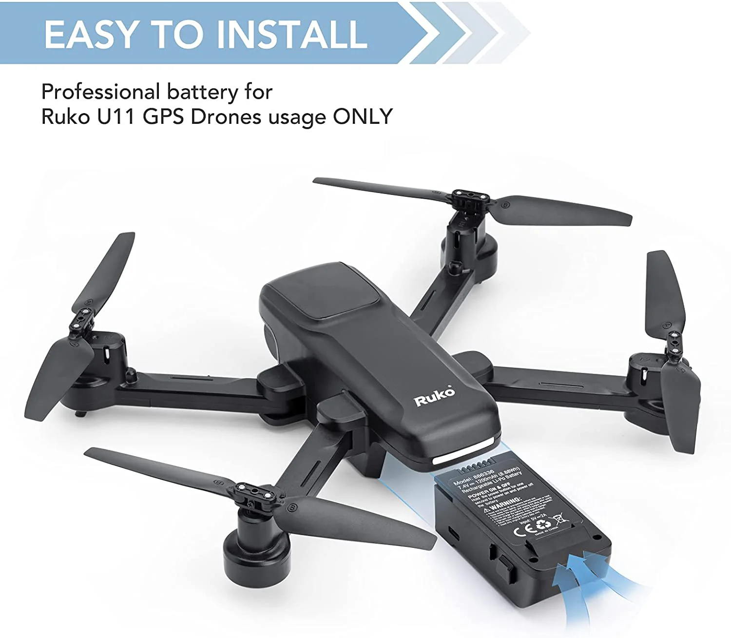 Ruko U11 & U11S Intelligent Flight Battery - Image 6