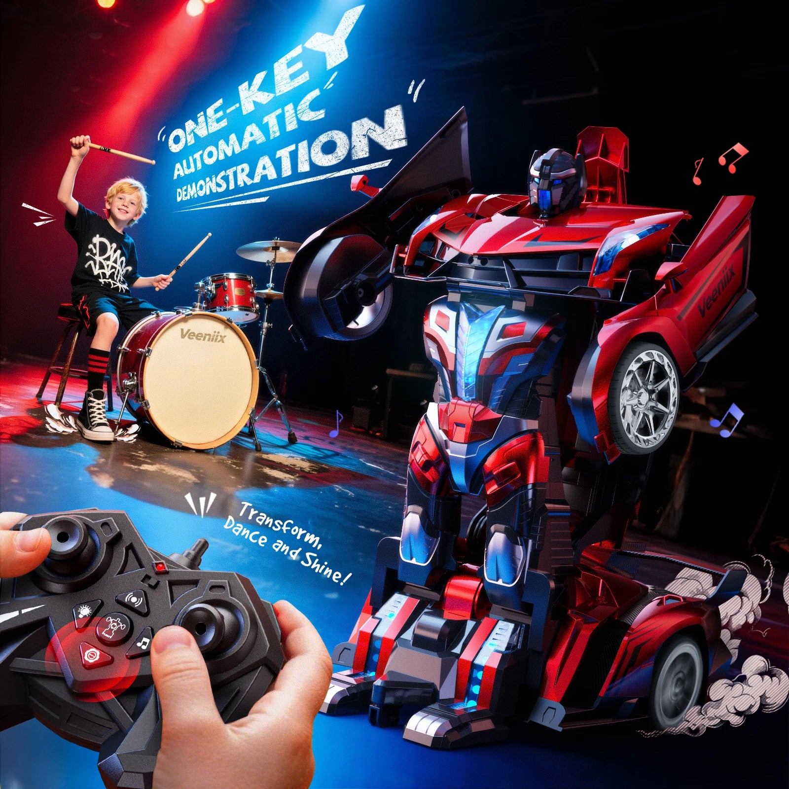 Veeniix V991 Transform Remote Control Car - Image 11