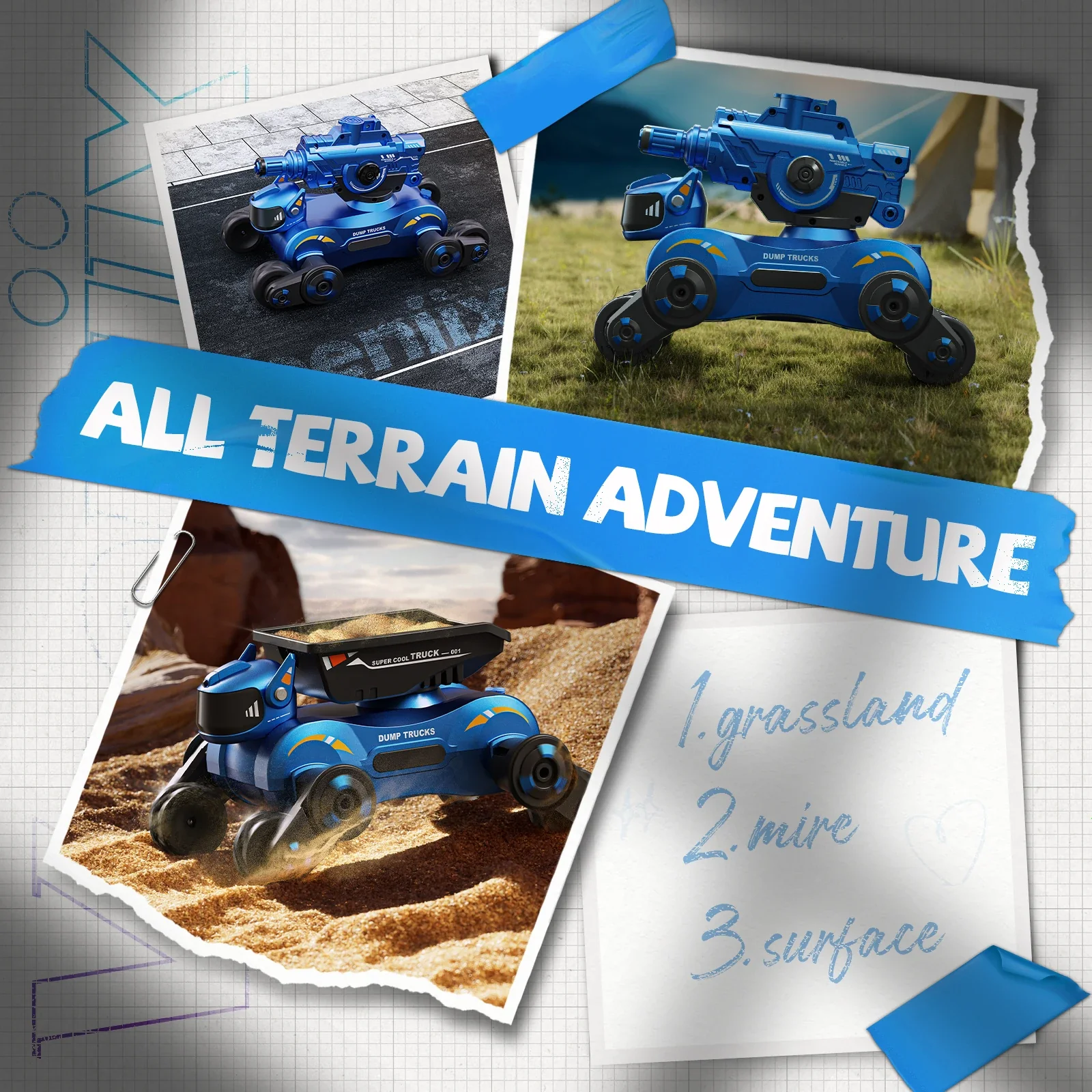 Veeniix V994 Shooting RC Stunt Car - Image 5