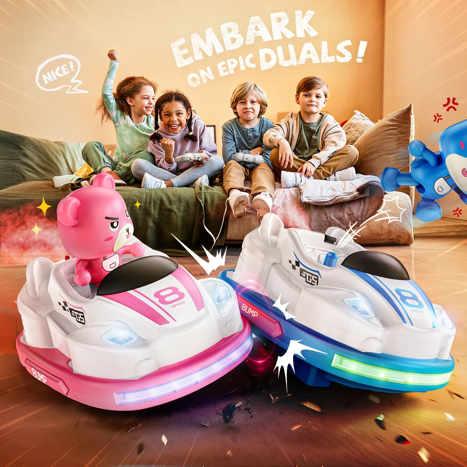 Veeniix V998 Ejecting RC Bumper Cars - Image 4